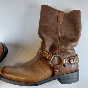 Masterson Motorcycle Harness Boots RB2501 Brown Biker 11.5D Excellent Cond